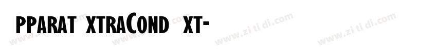 ApparatExtraCond Ext字体转换